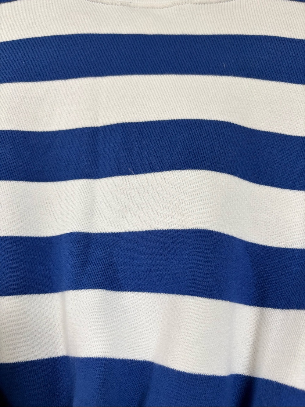 Polo by Ralph Lauren Blue and White Striped French Terry Cloth Sweatshirt Size 6 - Picture 5 of 6